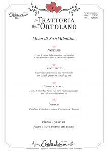 cena di san valentino